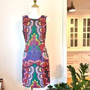 Anthropologie Maeve KALEIDOSCOPE Sheath Sleeveless Dress Lined Size 6